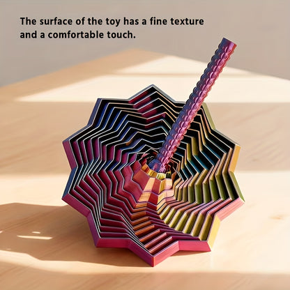 A Unique StarShaped 3D Printed Sensory Stress Relief Spinner a Fingertip Puzzle Toy a Small Desktop Ornament an Octagonal Handled Fun Adult New Year Gift a Distinctive Toy with an Interesting Design Octagonal Shape Precision Craftsmanship